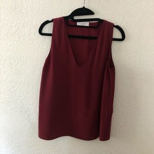 Everlane Double-Lined V-neck Silk Tank